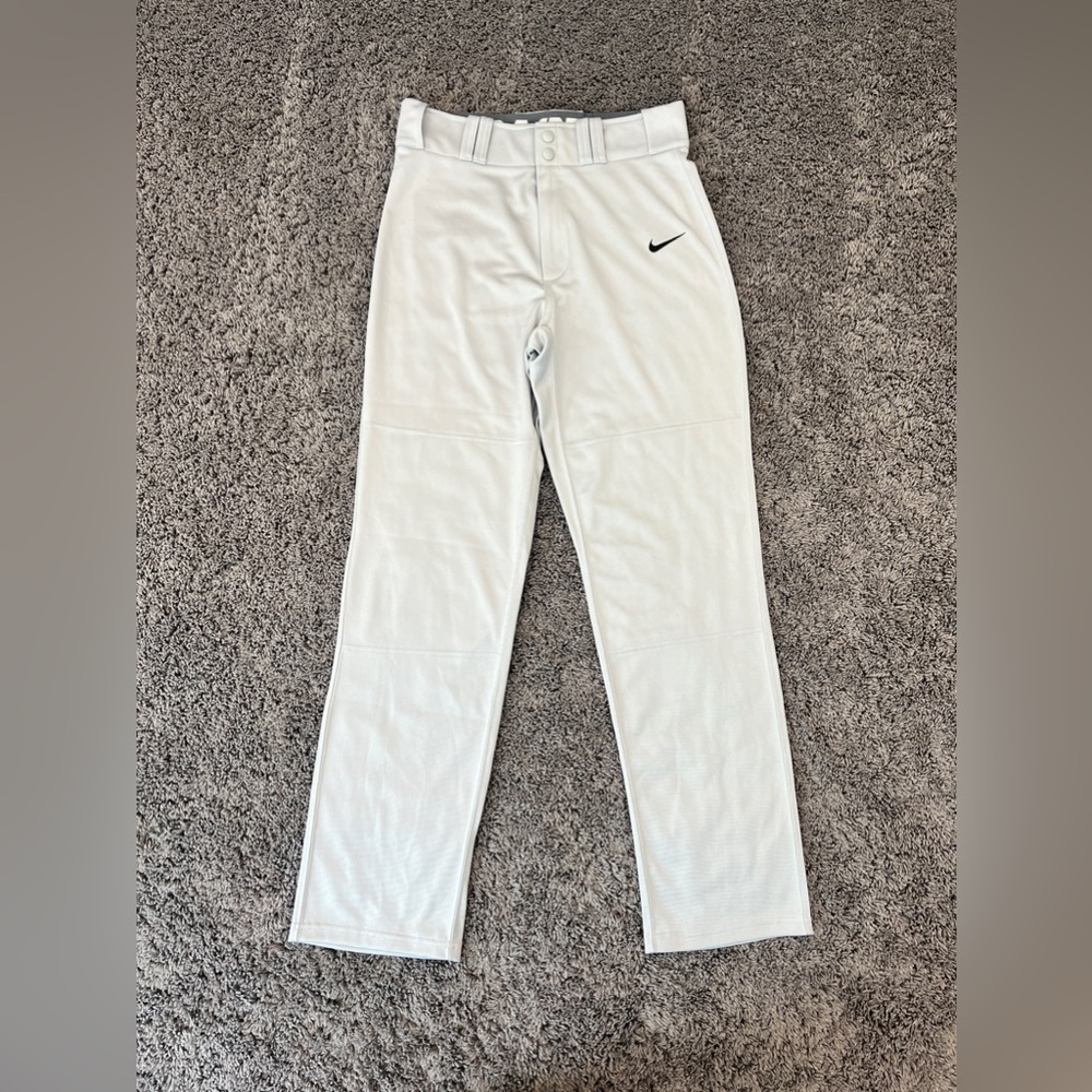 Nike Dri-Fit Gray Baseball Pants Men’s Size Small Swoosh EUC!